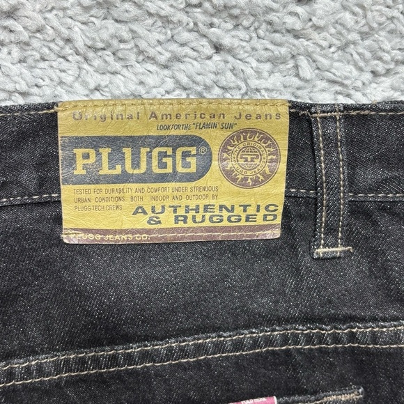 PLUGG Company Jeans Mens 30 x 32 Vintage Y2K Baggy Relaxed Fit Streetwear Wide - Picture 6 of 7